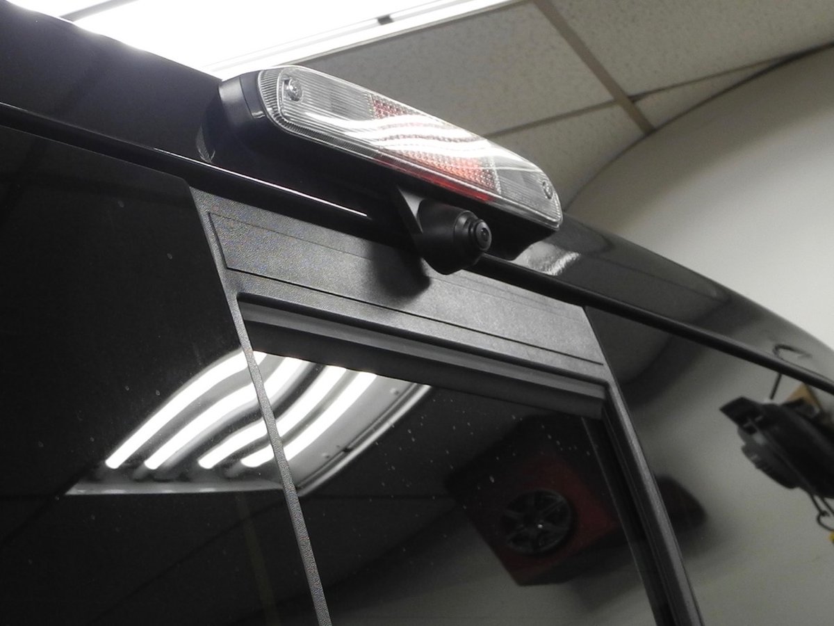 Seeing your surroundings is important, especially when driving a monster like this #Ford F-350 Super Duty truck! So we installed 2 cameras and integrated them with the factory radio, so that the driver can more easily navigate tight spaces &amp; hitch his fifth-wheel trailer.