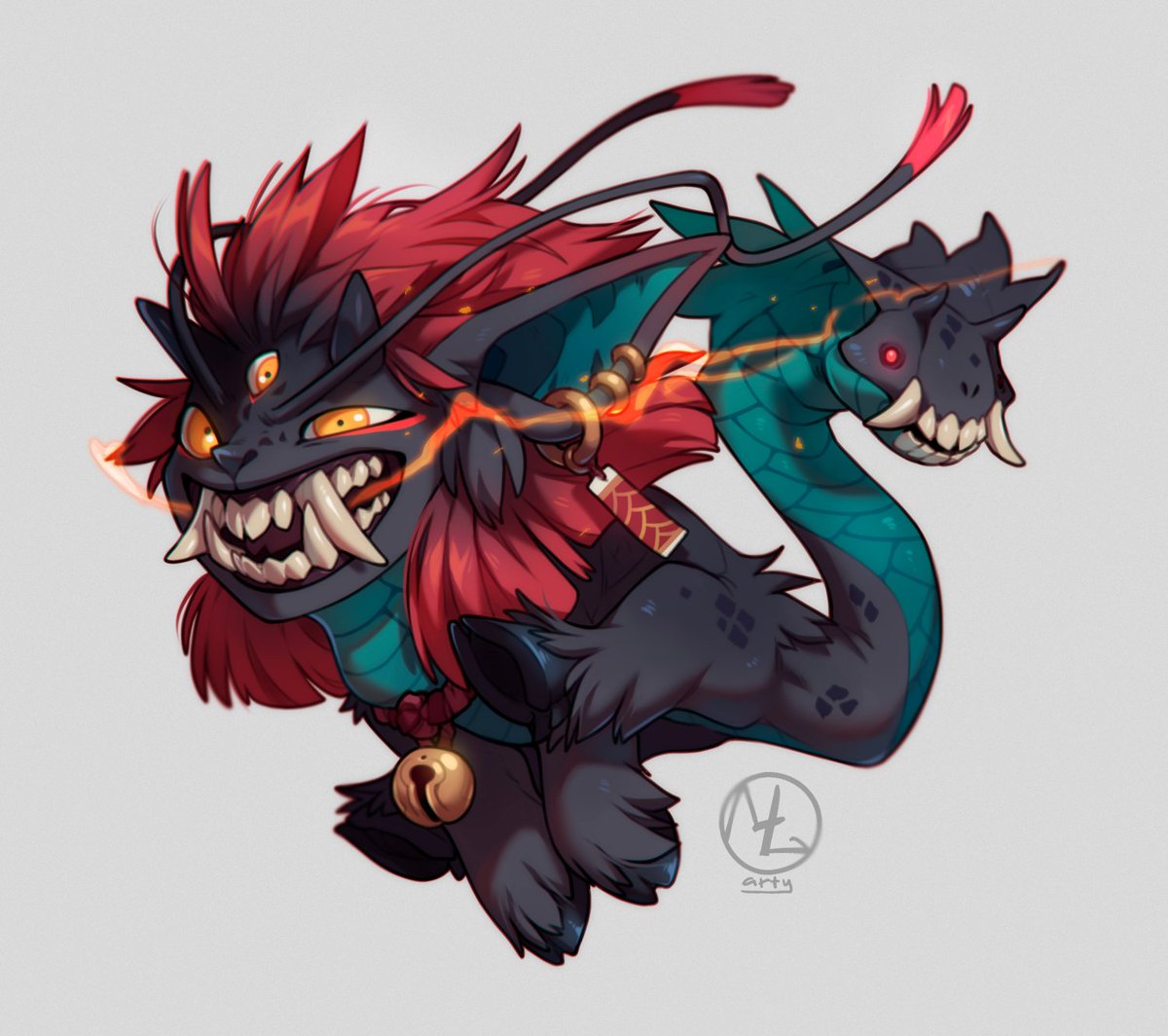 maeters_art's tweet image. It was fun and inspiring, thank you @FromHappyRock for the chance! ✨
Our version of his Pepper the Chimaera! #drawthisinyourstyle #dtiys #RedesignThisInYourStyle