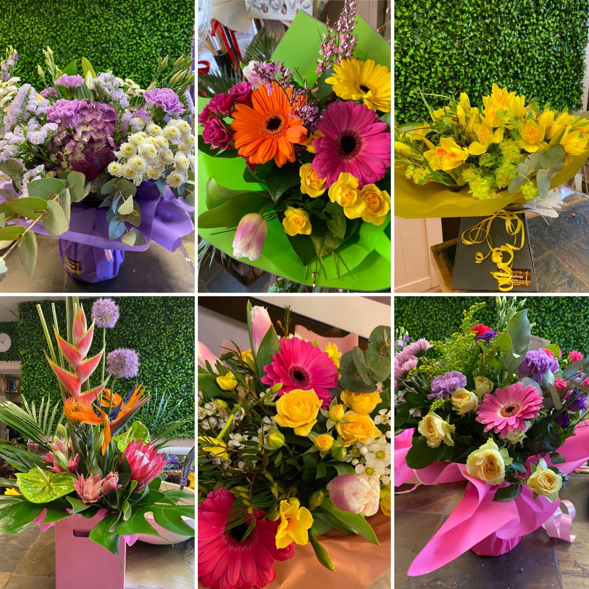 Mother’s Day flowers available for collection or delivery 01282 861891 for all your flowery needs