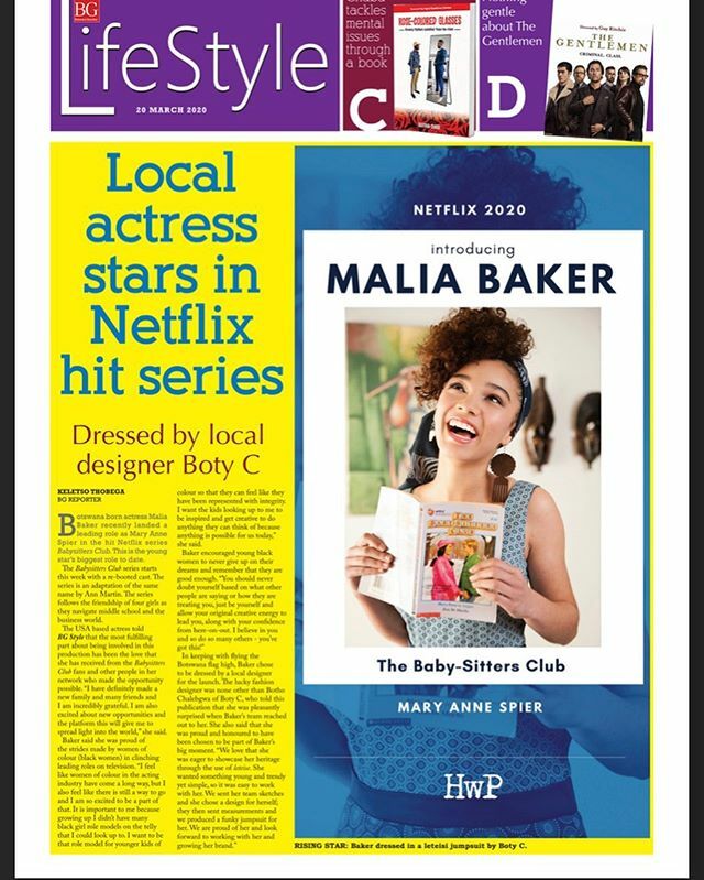 maliabakermsb's tweet photo. Thank you so much @botswana_guardian for the feature! #botswanaproud 🇧🇼💙🤍🖤🤍💙(Corrections: BSC does not come out next week, there are 5 babysitters not 4, and I am Canada-based 🥰🙏🏾) 👗by @botocycreations #netflix #netflixactor #thebsc #babysittersc… https://t.co/zJwgHSsHDd https://t.co/3IcwQmIEyx