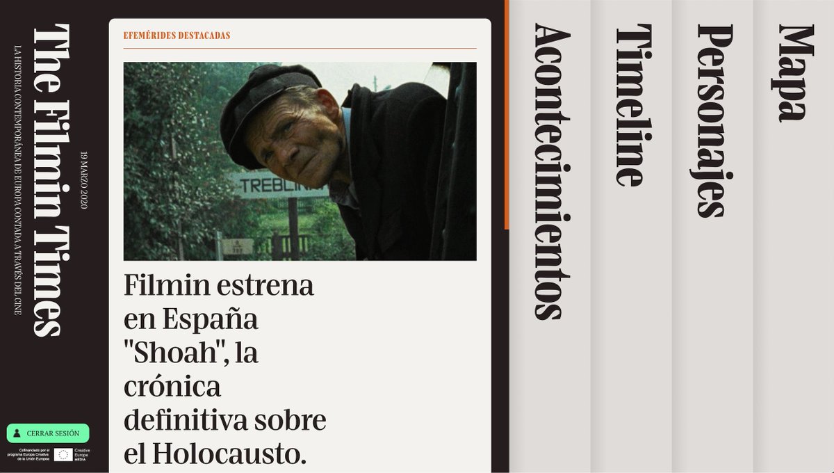 jorgepm91's tweet image. Esto que ha hecho @Filmin es una absoluta genialidad. 'The Filmin Times' es, además de un catálogo de películas excepcional, otra forma de aprender historia a través del cine. thefilmintimes.com