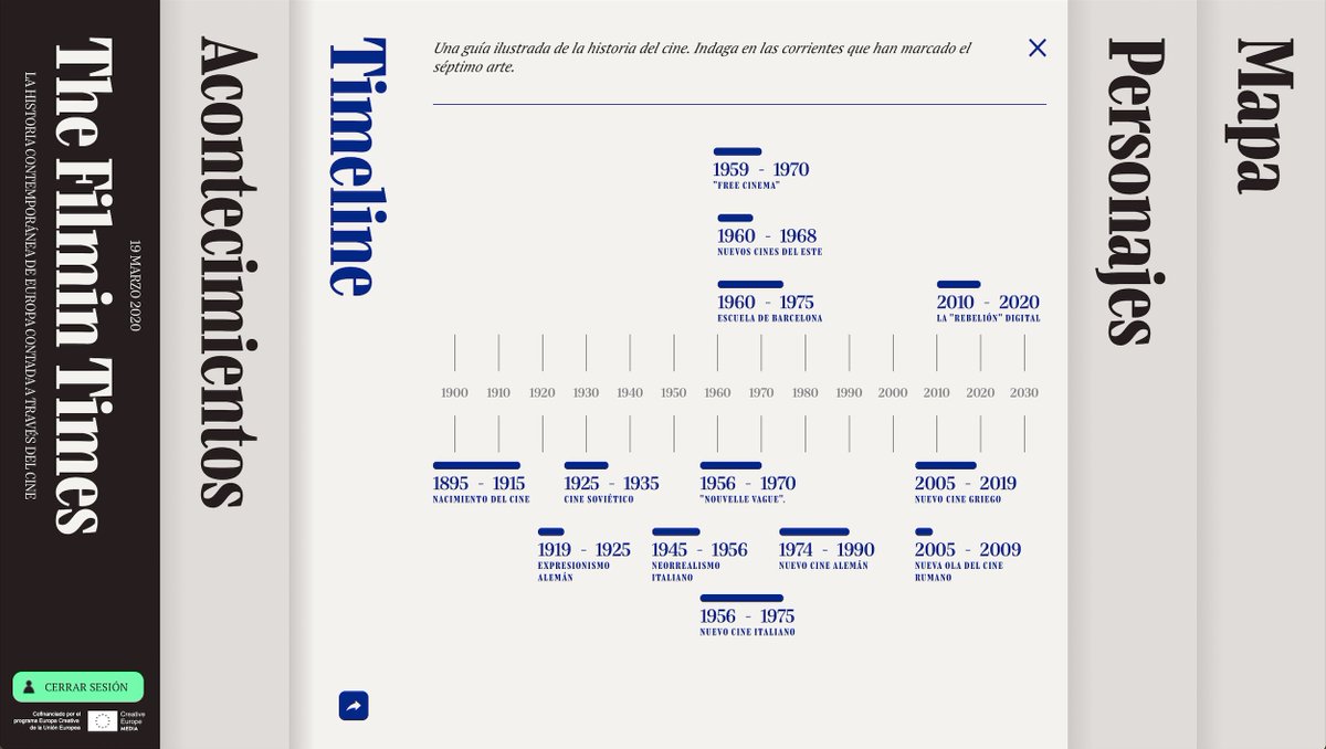 jorgepm91's tweet image. Esto que ha hecho @Filmin es una absoluta genialidad. 'The Filmin Times' es, además de un catálogo de películas excepcional, otra forma de aprender historia a través del cine. thefilmintimes.com