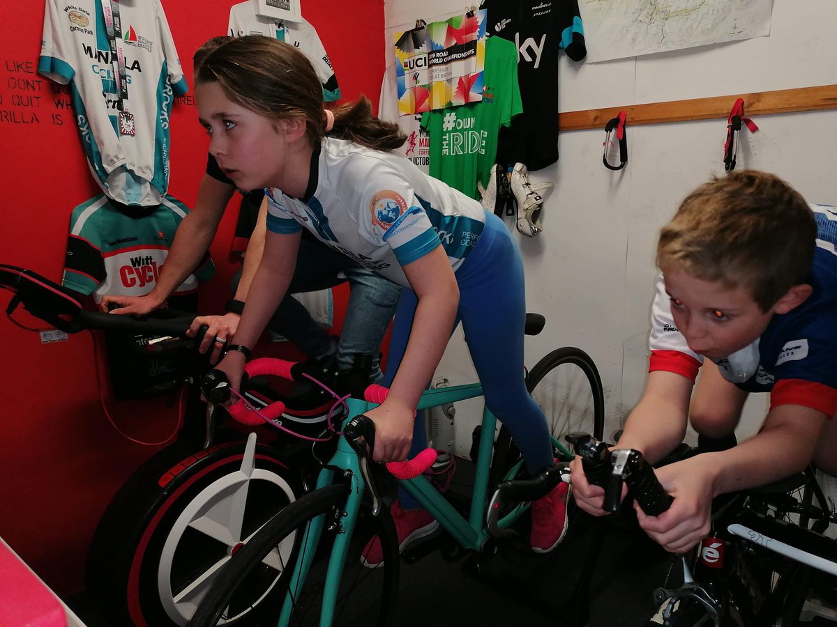 BC_NorthEast's tweet photo. 📣 LETS GET ACTIVE INDOORS
NCL coach @ad_brooks set up the @GoZwift BCNE Session tonight. Great effort from the family to get involved and show that getting active indoors is possible! Get involved in the session and leave us a 📸 using hashtag us #NETalent
#RideOn #TeamNE https://t.co/UEFf9d3L9N