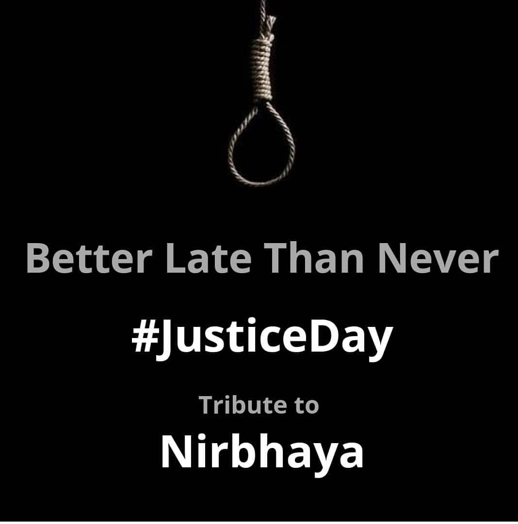 vaibhavi_barot's tweet photo. I m confused what to feel,to rejoice that those murderers and rapist are going to get their karma or to be sad that it took so many years to deliver a justice to innocent rape victim?
I m proud and ashamed both at once
Will girls ever be safe in india?
#Nirbhaya #NirbhayaVerdict https://t.co/a0MtQBMEKT