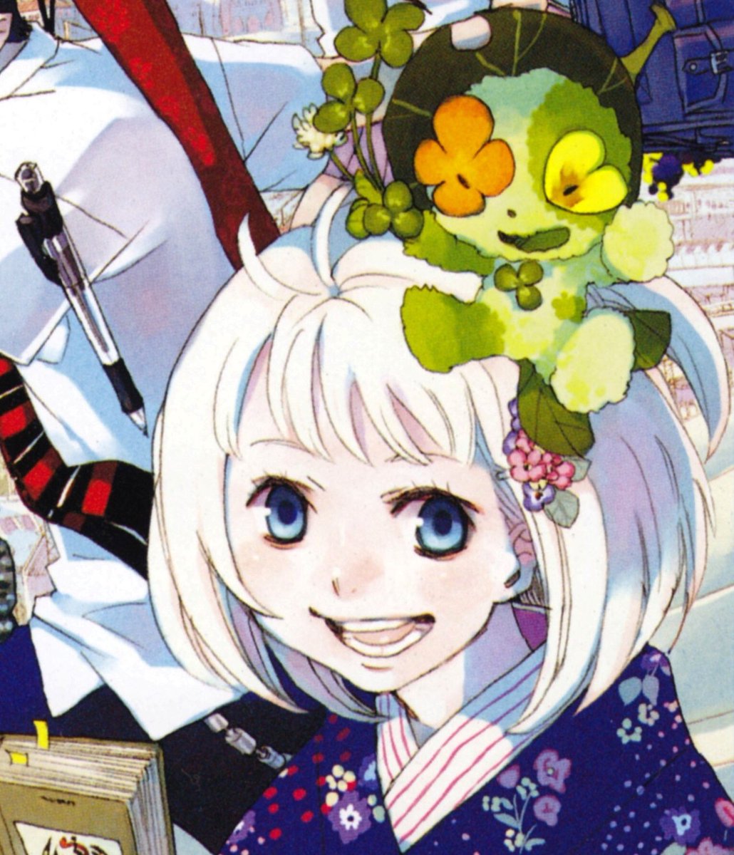 Day 12Her hair is almost white, sad to see that wasn’t translated into the anime were her hair was brownish enough for wigs like this to exist :,)