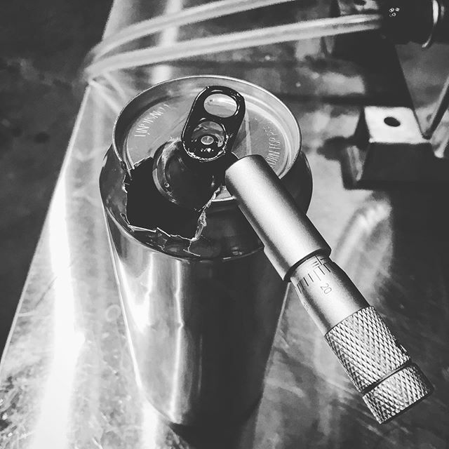 Quiet time is never so quiet here at the brewery.... Checking can seams, these cans *SEAM* to be in spec! ift.tt/3dgfKJV