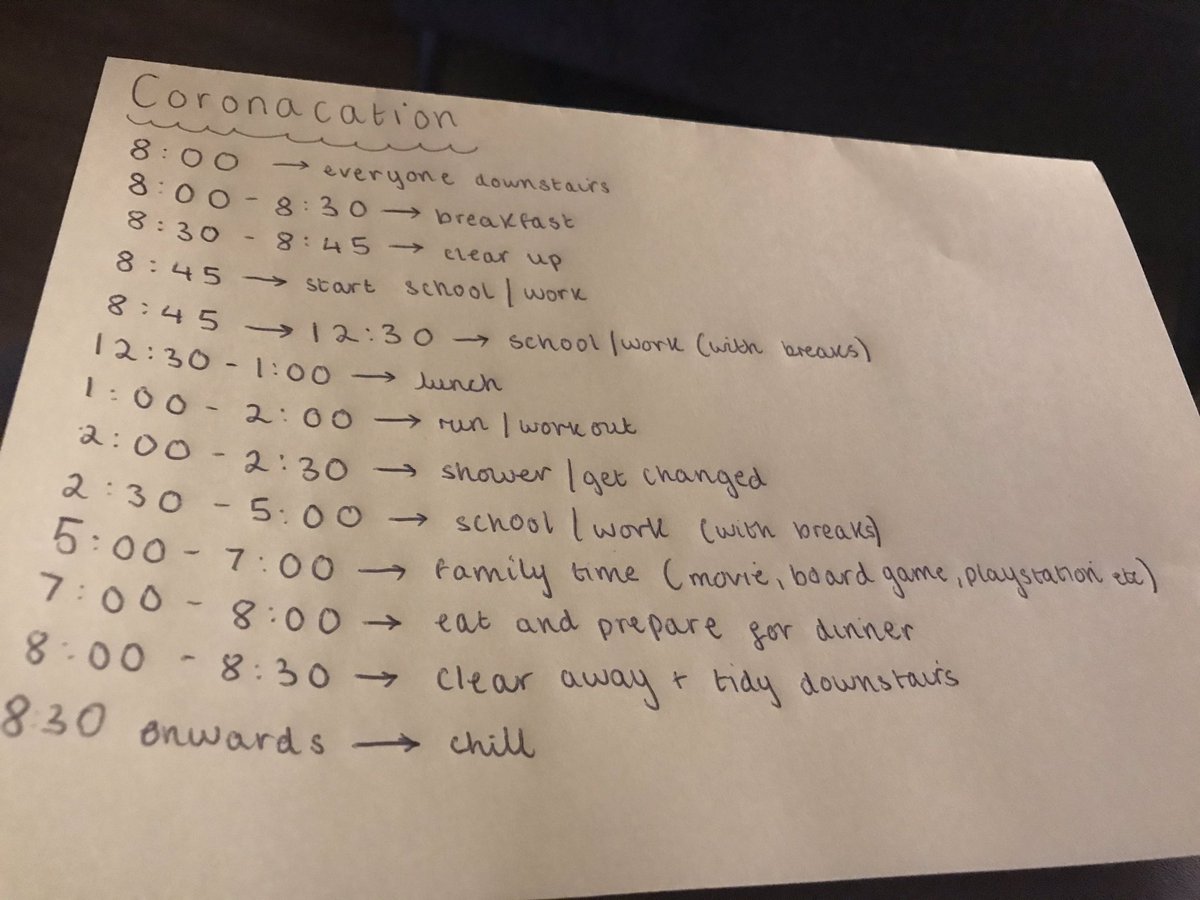 Connie’s #coronavirus plan #WereInThisTogether #WorkingFromHomeLife #covid19UK #StayAtHomeChallenge
