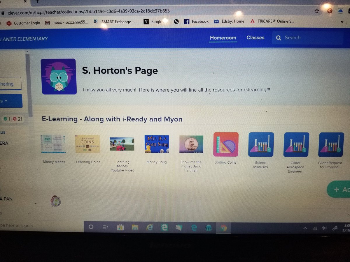 Suzzanne55711's tweet image. Working hard to 
make sure e-learning goes smooth next week- creating links and assigning pages in math, science, and social studies! ELA comes tomorrow! #BetterTogether #OfCourseWeCan #missmystudents  @HCPSLanier @1_lanier
