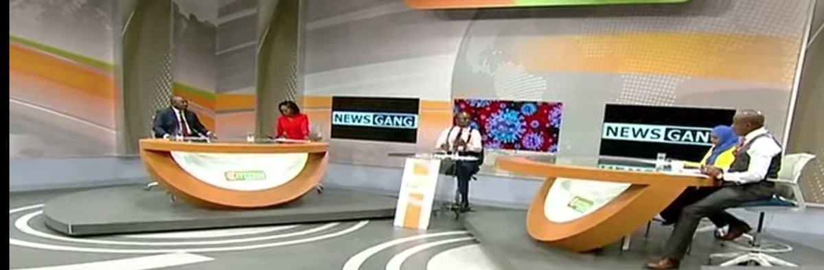 _gitonga__'s tweet photo. The Gang on social distance. Good lead guys. Kenyans, we all can do this.
#AmeterAway
#newsgang https://t.co/NRd3kk3ntT