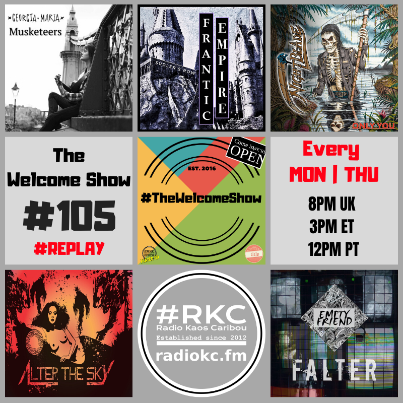 #π₯ππ (@radiokc) on Twitter photo ββββββββββββββ
Coming up on #ππ
Ίπ
² in
#TheWelcomeShow
ββββββββββββββ
Episode #105 | #REPLAY
ββββββββββββββ
Georgia Maria | <a href="/sudler_s/">Sudler's Row</a> | <a href="/NightbladeRock/">Nightblade</a> | <a href="/AlterSky/">Alter the Sky</a> | <a href="/EmptyFriendBand/">Empty Friend</a>
πππ
½π
΄ π» radiokc.fm ββββββββββββββ
Coming up on #ππ
Ίπ
² in
#TheWelcomeShow
ββββββββββββββ
Episode #105 | #REPLAY
ββββββββββββββ
Georgia Maria | <a href="/sudler_s/">Sudler's Row</a> | <a href="/NightbladeRock/">Nightblade</a> | <a href="/AlterSky/">Alter the Sky</a> | <a href="/EmptyFriendBand/">Empty Friend</a>
πππ
½π
΄ π» radiokc.fm