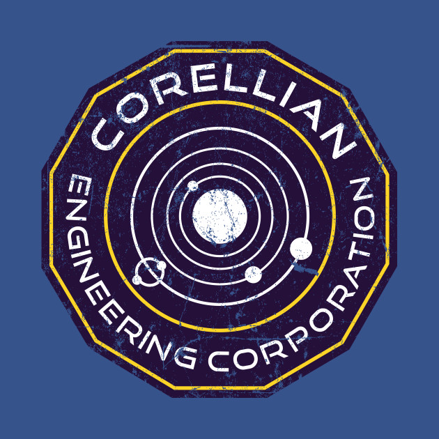 Poor Corellians, of course. Rich and educated Corellians usually left the world with a Corellian Engineering Corporation contract.The book uses the well-known CEC logo, originally hailing from WEG.