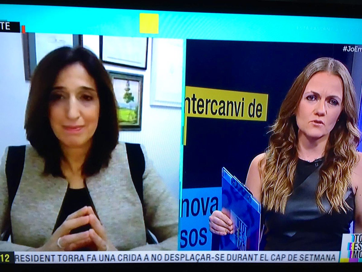 AnnaBozaAbogada's tweet photo. Avui a #TotEsMouTV3 i #teletreball des del despatx i fent tertúlia  @HelenaGMelero i responent a @sheilaalen dubtes sobre #custòdia #divorcis #favorFilii i #coronavirus #COVID19 @totesmoutv3 @tv3cat .. https://t.co/PcKthOmRn0