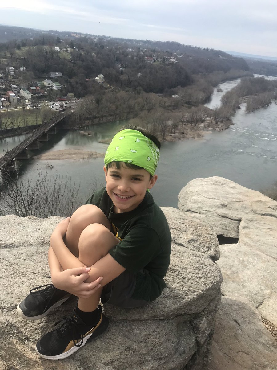 We are still practicing social distancing but had to get out of the house.  Beautiful day for a hike and exercise ☀️ #BishopBoyz