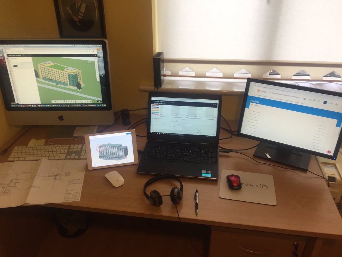 My virtual classroom - continuing our #BIM MSc Multidisciplinary Collaborative Project from home using #AutodeskBIM360 &amp; our <a href="/WeAreTUDublin/">TU Dublin / OT Baile Átha Cliath</a> VLE Brightspace <a href="/BIMTUDublin/">BIM@TUDublin</a> <a href="/contech101/">Phil Mueller</a>