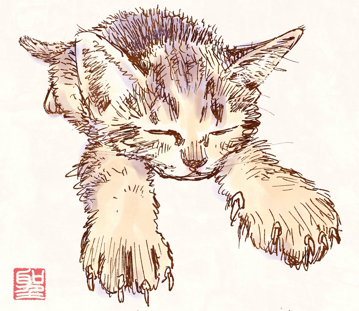 「うららかな陽射し
#春分の日 」|CatCuts ✴︎日々猫絵描く漫画編集者のイラスト