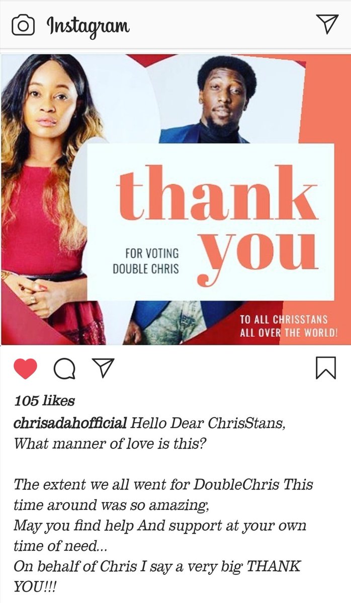 TeeSaysSo's tweet photo. We have nothing but love for you @ChrisAdah7 @realChrisville #UltimateLoveNG #PineappleNation #DoubleChris https://t.co/Fly5Lnkpu5