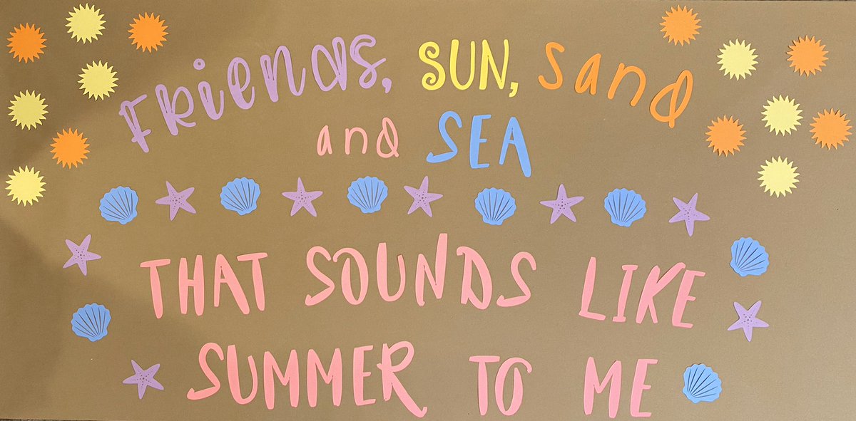 CutiePieClassRm's tweet photo. Who’s ready for summer??? ME!!! Check out this cute summer bulletin board/ door kit on Etsy!! https://t.co/mibmrI2miA #cutiepieclassroom #elementaryteacher #summer #summerbreak #thatsoundslikesummertome #bulletinboard https://t.co/MNeu636KGb