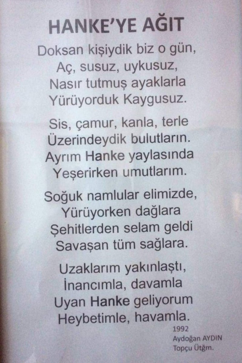 Con Sinov On Twitter Mufreze Dagi Sarar Dagda Kacaklar Arar Gecit Vermez Kayalar Hizlan Be Halil Ibrahim Kivircik Saclarina Ak Dusmus Uclarina Dagin Yamaclarina Yaslan Be Halil Ibrahim Turkunun Devami Boyledir Dursun