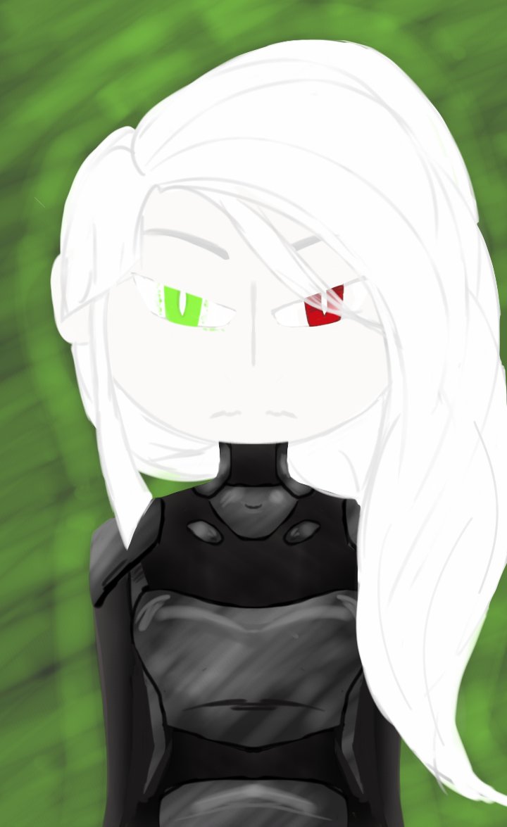 Crown_of_Ink's tweet image. Another of my #NonbinaryCharacters 
Danny! A femme-flavored agender mech pilot who rips the souls off the dead &amp;amp; wears them as masks

Complete gremlin, Chaotic Sarcastic, catastrophic ace. She/her but very Not a Girl

(from my supernatural monsterpocalypse mech story, Amotional)