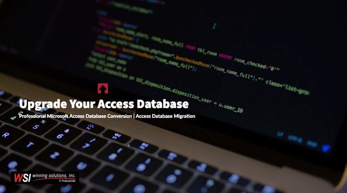 WSITech's tweet photo. Upgrade your @MSAccessDatabase here with us at
@WSITech
 
Learn more: https://t.co/FEGcLoEOlV

#database #dataconversion #datamigration #msaccess #data #100DaysOfCode #GirlWhoCode #WomenWhoCode #customprogramming #vba #php https://t.co/n3Cqj4O5eK