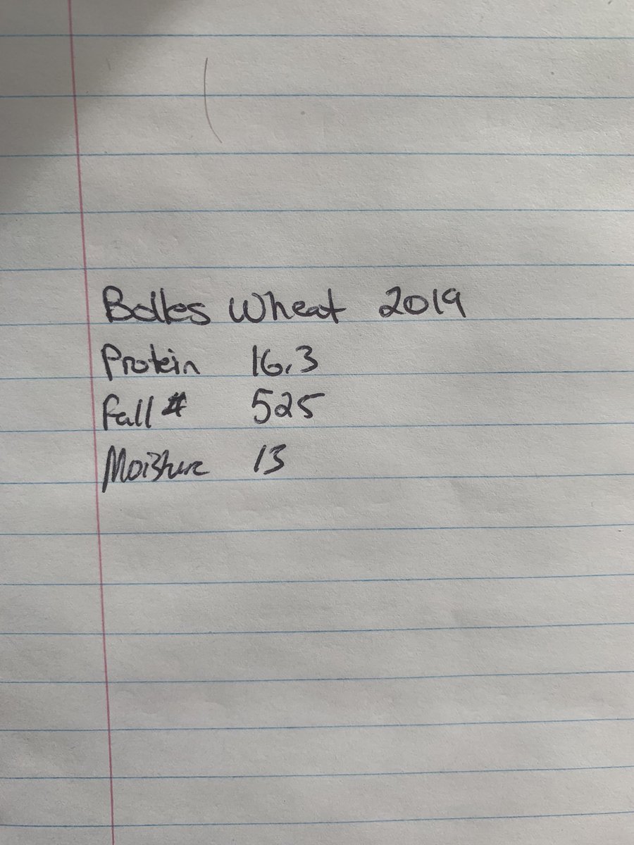 Smithfamilyseed's tweet image. Just was offered $7.80 for my Bolles wheat in the pit from last year. #highpro #highfallingnumber