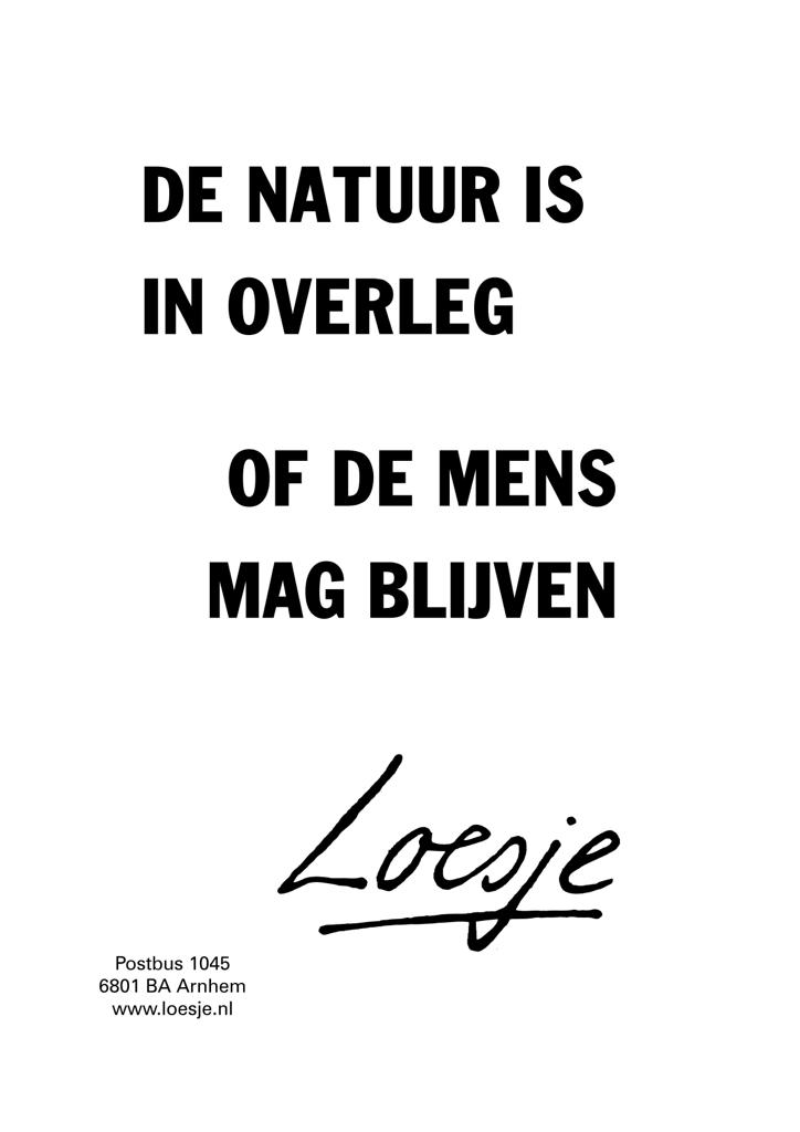Afwachten wat de uitkomst #loesje