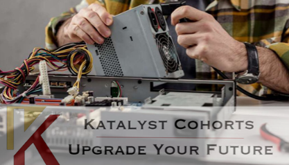 Katalyst Student in class preparing for their future in IT Industry...
If you want to UPGRADE YOUR FUTURE... Call Katalyst Cohort now!
1-833-426-4678 or visit katalystcohort.com/training
#Krimsongroup,#training,#school,#informationtechnology,#jobs, #careers