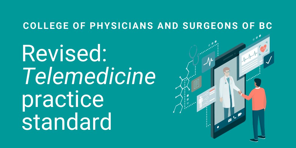 cpsbc_ca's tweet image. In response to the #COVID19 pandemic, the College's Telemedicine practice standard was reviewed and revised to ensure there are no regulatory barriers to the clinically appropriate use of distance technologies for patient care: cpsbc.ca/files/pdf/PSG-…