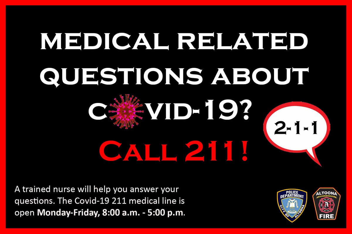 LtWilson252's tweet photo. We can slow the spread of this virus. If you're sick, stay home.🏡Follow social distancing.✋Practice thorough handwashing. Call 2-1-1 if you have medical questions regarding COVID-19. 🦠 They will triage you &amp; recommend if testing is appropriate. @AltoonaPD_Iowa @CityofAltoonaIA https://t.co/9J4WdXvcDC