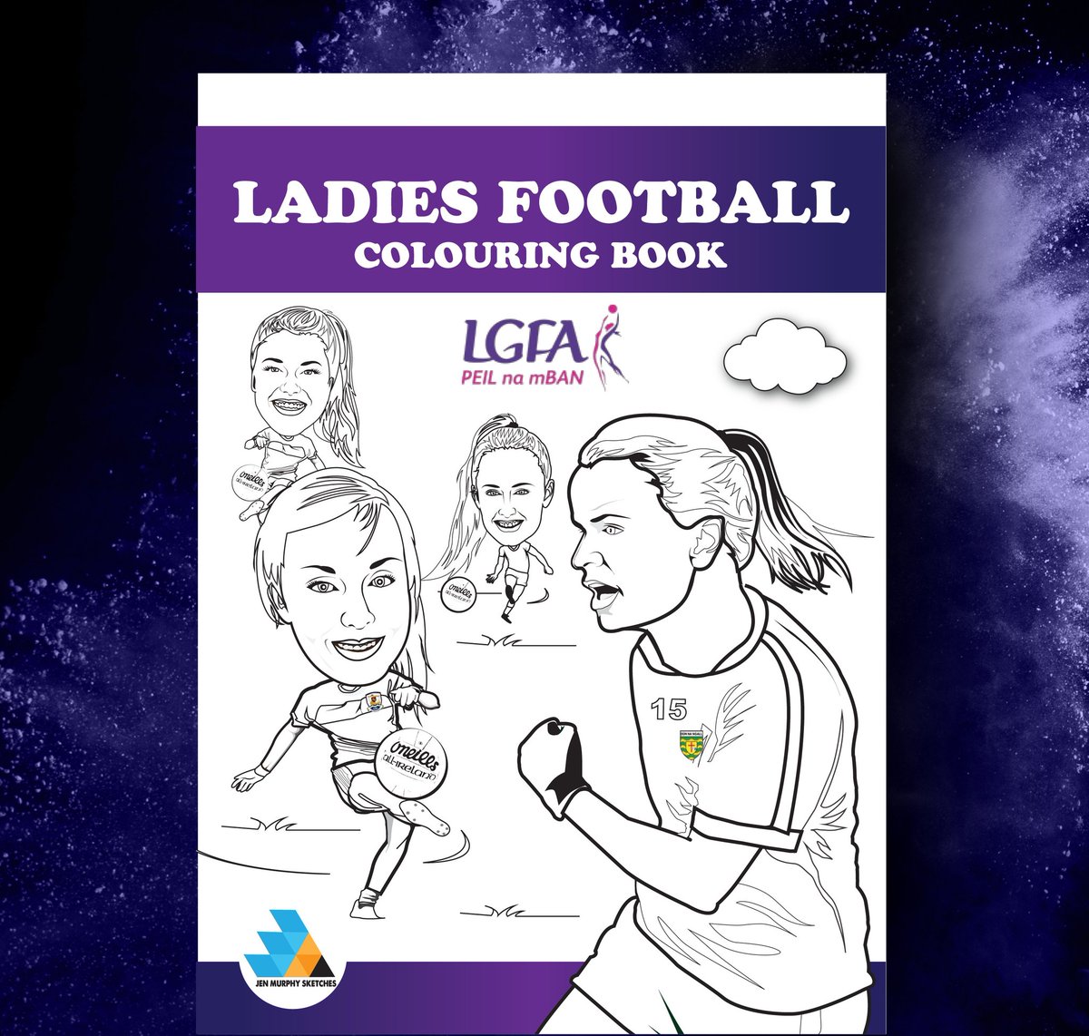 JenJen_Murf's tweet photo. I have designed a FREE  @LadiesFootball Colouring Book for you all to get creative with! Simply click the link ➡️ https://t.co/dxGviMpre7 , download and print off at home 🏃‍♀️be sure to tweet the results from your young and old Van Gogh's #CreateDontContaminate ✍ #SeriousSupport https://t.co/ZW4dZ0XaRc