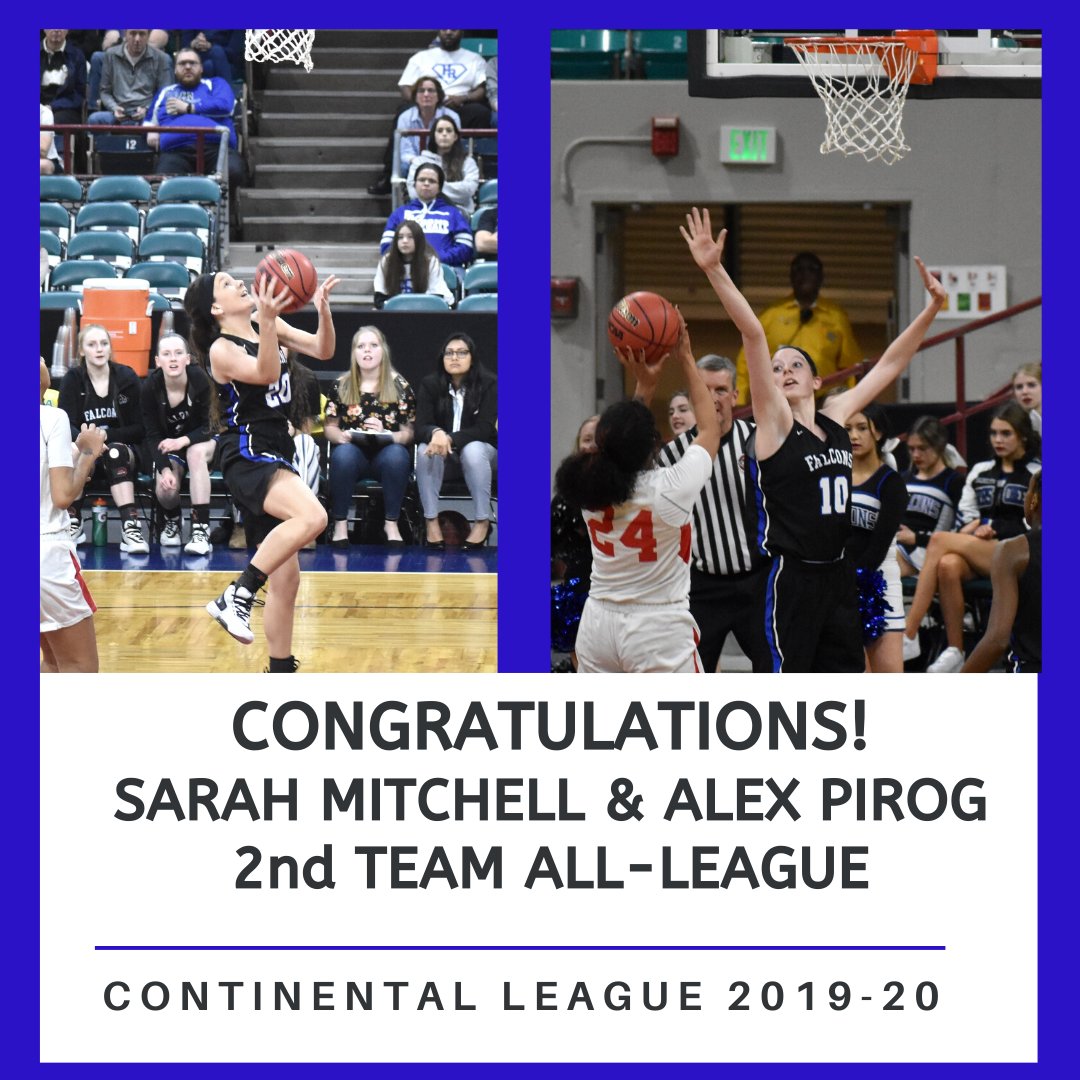 HRHS_Wbb's tweet photo. Congratulations! Continental League 2019-20
2nd TEAM @sarahmitchelll5 @AlexPirog34  #FalconPowered https://t.co/Icvu0yo8RQ