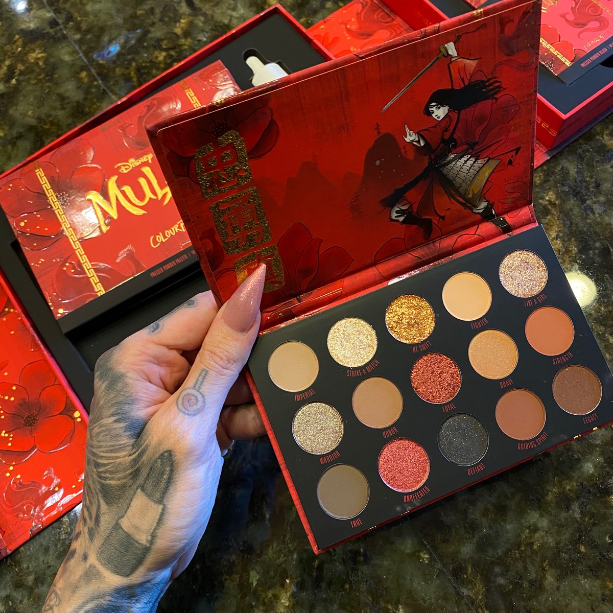 JeffreeStar's tweet photo. Do we need a review of the #MulanandColourpop Collection? 😱❤️ https://t.co/GktNEAfVEk