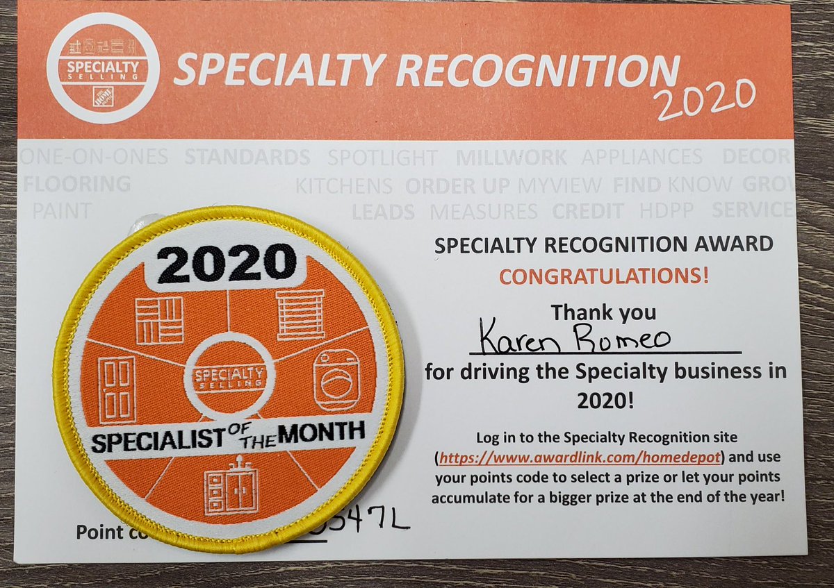 Sonya Skinner (@sonyask70264893) on Twitter photo Maintaining the 6 ft rule, but still recognizing our associates for 2020 Specialty sales! Awesome job Karen Romeo D23 Specialist! @RyanHallTHD804 <a href="/KochBkoch/">Bobbie Koch</a> <a href="/frblackwell2/">frblackwell</a> <a href="/misshd03/">Megan A. Coleman</a> Maintaining the 6 ft rule, but still recognizing our associates for 2020 Specialty sales! Awesome job Karen Romeo D23 Specialist! @RyanHallTHD804 <a href="/KochBkoch/">Bobbie Koch</a> <a href="/frblackwell2/">frblackwell</a> <a href="/misshd03/">Megan A. Coleman</a>