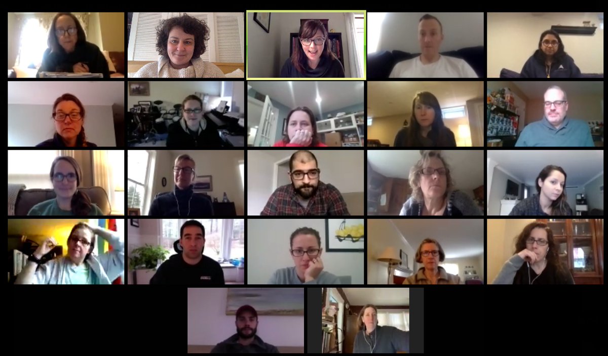 Megducation's tweet image. Thank you to the inspiring #FuseMA bunch for a great virtual meet up to share struggles, successes and strategies during a strange and stressful time. So appreciative of the cross-collaboration and community, especially now. @HighlanderInst @Education_Coop