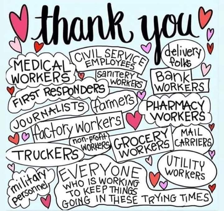 NurseNextDoorED's tweet image. For everyone out there still working so we have essential services, we thank you! #essentialserviceworkers #wethankyou #initforthecommunity #weareinthistogether #UnitedWeStand #makinglivesbetter #makingadifference #NNDYEG #nursenextdoor