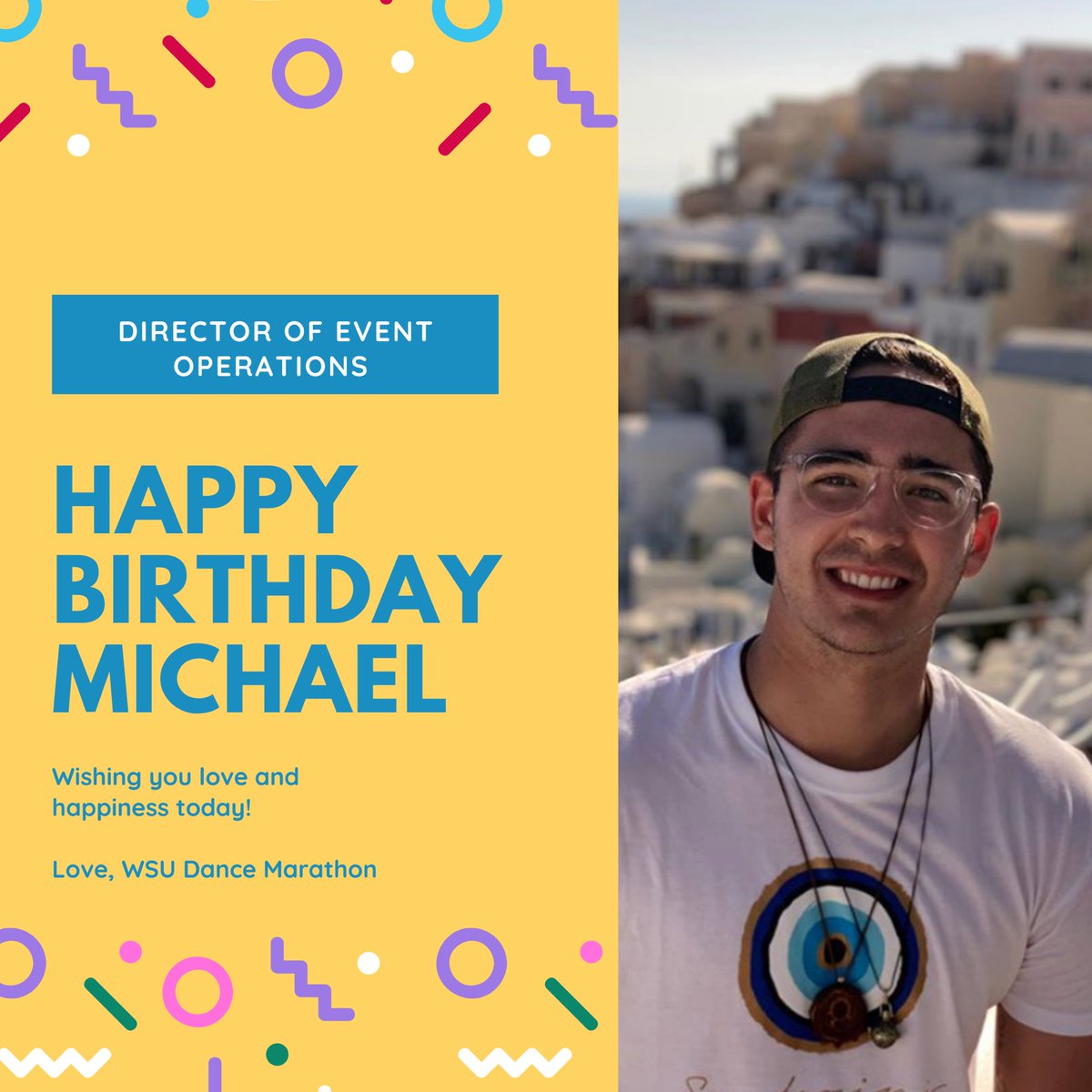 Wishing a happy birthday to Michael Bankes, Director of Events Operations 🎂❗️