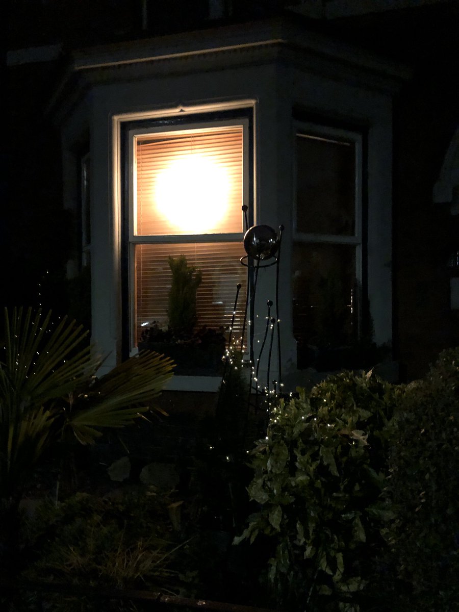 JulietHemingray's tweet image. Here’s my idea to cheer passers by in our street. I’ve just switched back on my Christmas light. We’re so lazy we don’t take it down. How about we all put up some Christmas lights - it may catch on and people may start to realise there’s going to be light at end of tunnel
