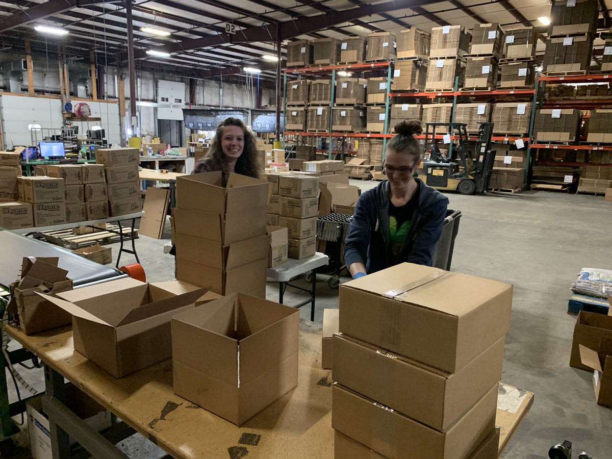 TalicorGames's tweet photo. Awesome team we have @TalicorGames packing up some educational game kits for kids needing more than electronics to play with during this extended school break. Dropped off to the Gull Lake School district today in Richland MI. This is #teamwork https://t.co/Fkc1auwozd