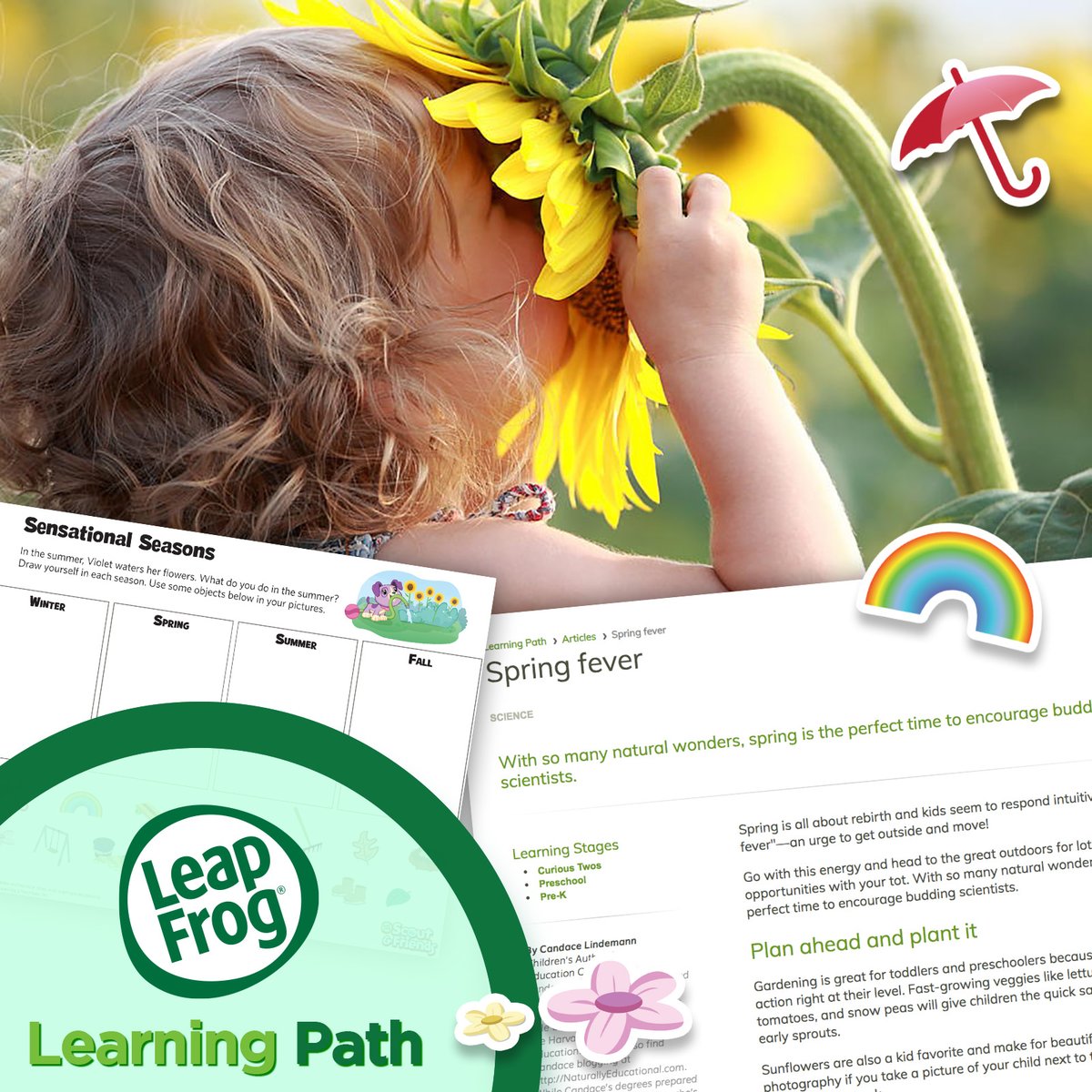 Happy #FirstDayOfSpring!

🌺🌸🌷☀️☔️

At Leapfrog.com/en-us/learning…, we have a collection of Springtime-themed activity sheets, free printables, and teachable topics. Visit bit.ly/LeapFrogLearni… for even more fun learning ideas!