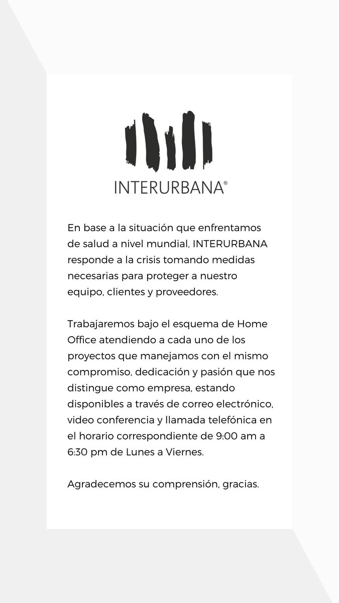 interurbana's tweet photo. En INTERURBANA seguimos trabajando bajo el esquema de Home Office con el compromiso, dedicación y pasión que nos distingue.

#Guadalajara  #Mexico  #trabajando https://t.co/WHpz2MJk64
