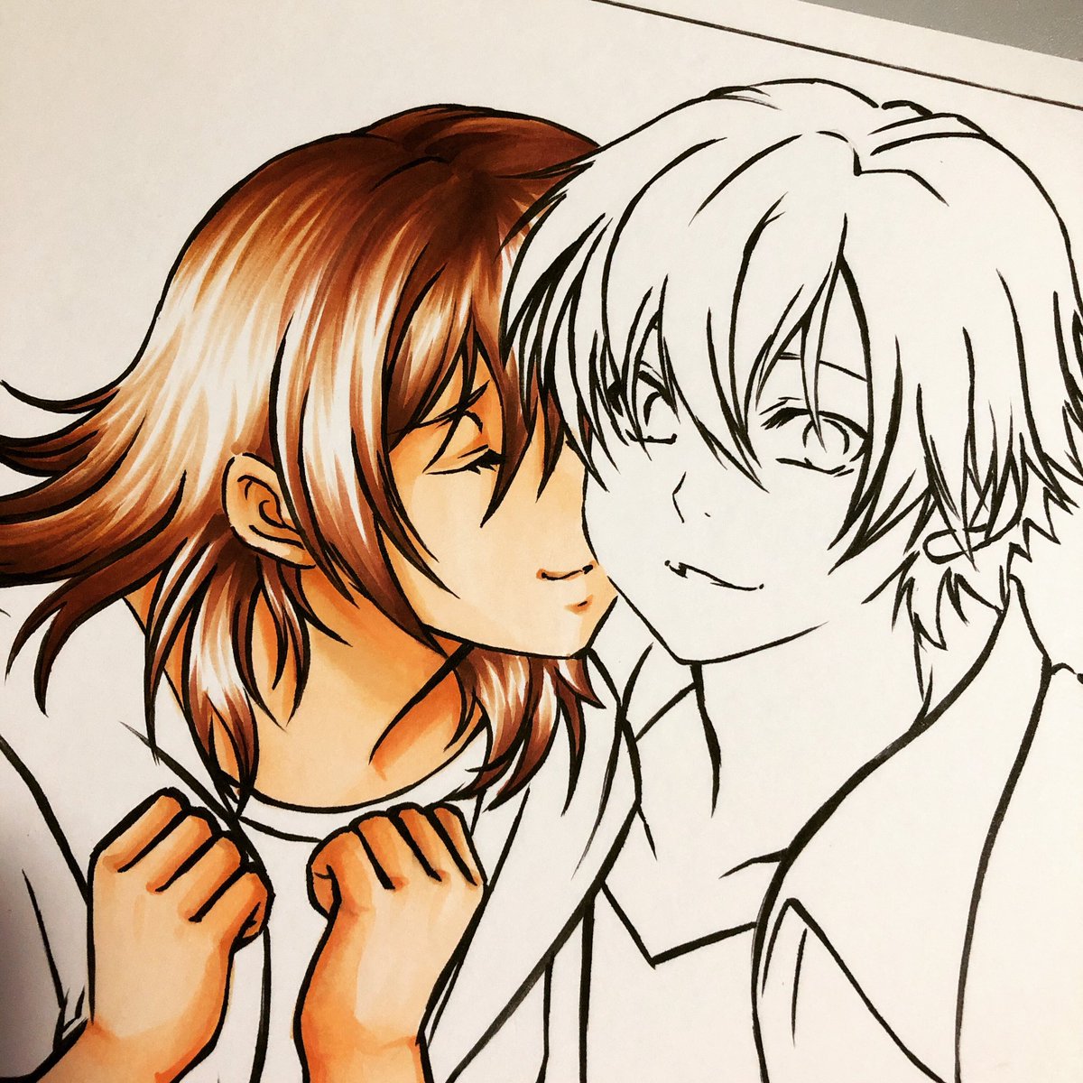 Working on <a href="/zackpuppy/">Allison</a> ‘s commission today at twitch.tv/torikatart! Come hang out with me as I color. ^o^

#ArtistOnTwitter #artistoninstagram #artistontwitch #commissionart #Todoroki #MyHeroAcademia #BokuNoHeroAcademia #copicmarkers