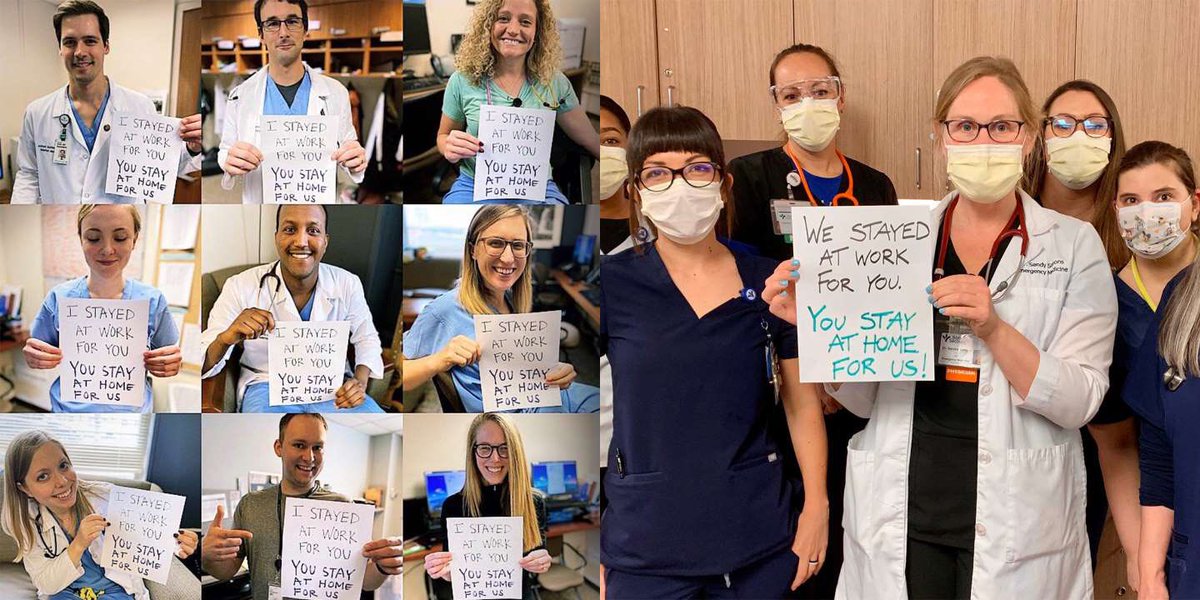 Give our doctors and nurses a hand and stay home!#coronavirus #stayhome
Photo from Christine Wagner, MD and Sandra Scott Simons, MD
