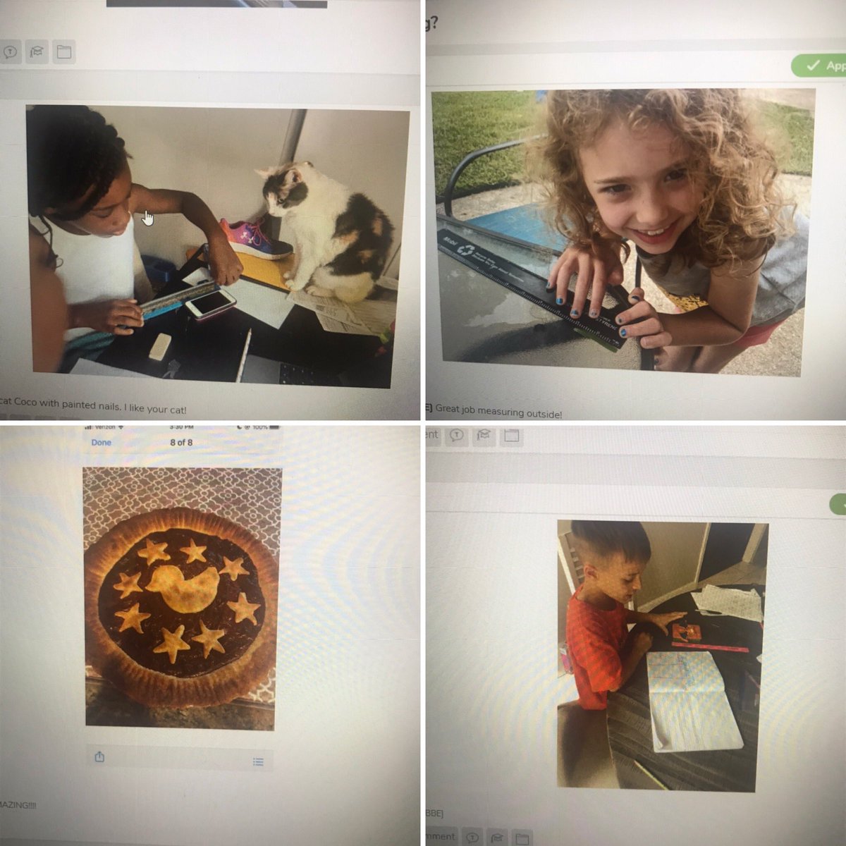 This will work!! We will make it happen. Practicing measuring with a ruler today looked like fun! Extra picture of the chocolate pie from one of my students <a href="/HumbleISD_BBE/">Bear Branch Elem</a> <a href="/HumbleISD_BBSIP/">Bear Branch SIP</a> #elmerproud #elmerpride #seesaw <a href="/KakiePalmer/">Kakie Palmer</a> <a href="/MrsSiwek/">Sheryl Siwek</a>