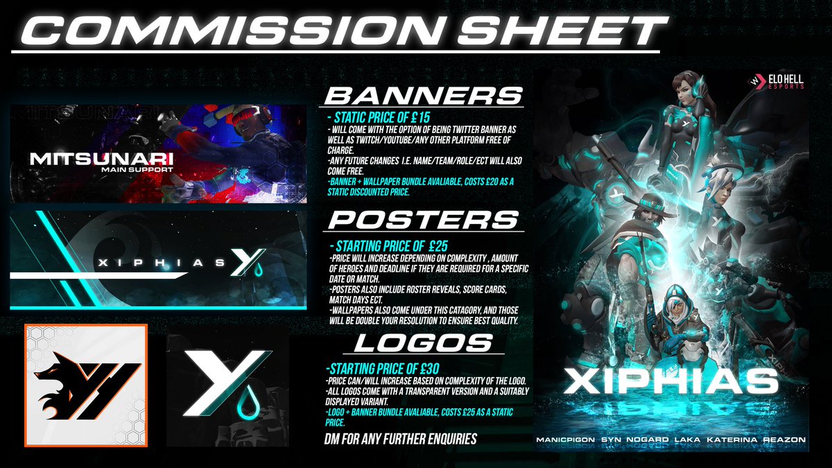 I'm opening up my commissions and have 10 slots available currently. (This may increase)  
Dm me for any further questions or requests :) 
Likes and retweets appreciated! 💙
Portfolio: behance.net/VANTABLAC