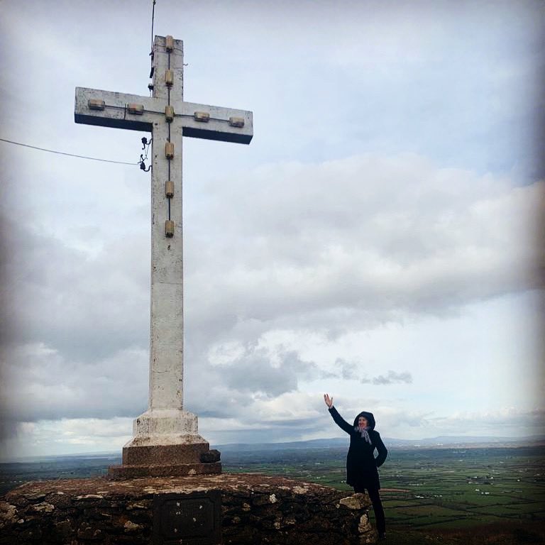 Today,at 68,I climbed Knockfierna for the 1st time. How blessed we are to have so many great places to go locally to walk&reflect. Knockfierna symbolised the challenge facing us. There may often be challenging hills in front of us,but step by step,we can surmount them. Love, Mary