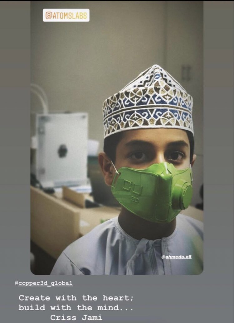 Rfonsecach's tweet image. 😱 1,4 millones de descargas en 30 horas! 
Chilenos de @Copper3D_Global crean y liberan al 🌎 máscara antiviral, reusable, modular, lavable y reciclable para imprimir en 3D 🇨🇱🚀Mandar correo a contact@copper3d.com 👩🏻‍💻 o bien copper3d.com/hackthepandemi…