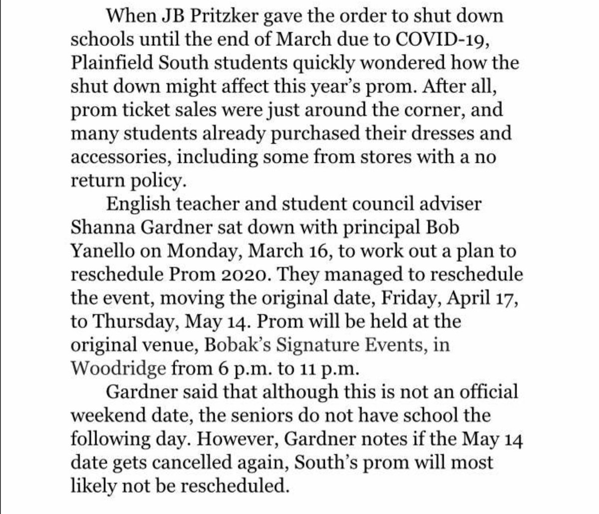pawprint_PSHS's tweet photo. Much thanks to @cougars_pshs and Ms. Gardner for working hard on proms new date! Story is also on our website! https://t.co/flX2dIucbM
