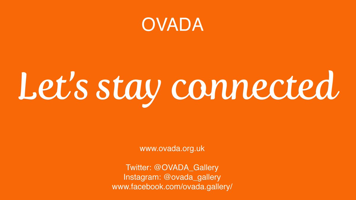 OVADA_Gallery's tweet photo. It is with a heavy heart that we announce OVADA is temporarily closing with immediate effect. The health and well being of everyone in our community is the priority in these unprecedented times: https://t.co/A3kItG7DAL (THREAD👇) https://t.co/JRoNv3NHSj