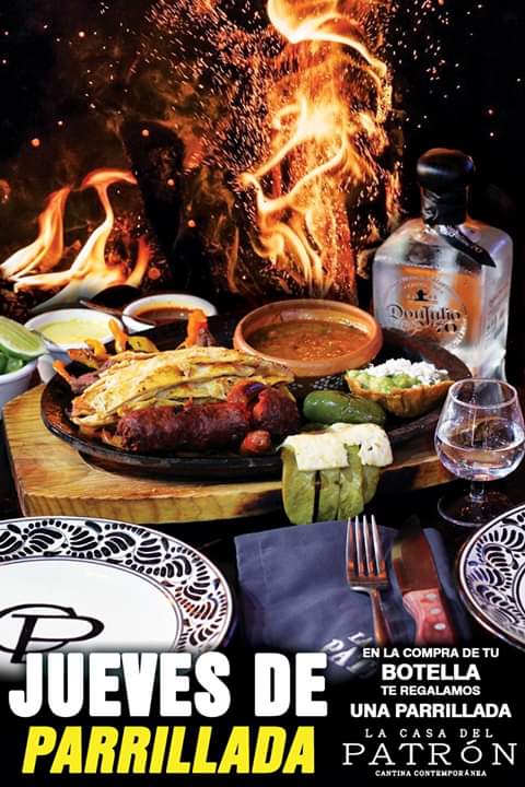 PatronPuebla's tweet photo. Todos los Jueves son de #Parrillada #GRATIS en #LaCasaDelPatron.

Al comprar tu #Botella te regalamos una exquisita parrillada; abierto desde 6:00 p.m.

NO cover al reserva en #Puebla al 2211030430 y disfruta de #MusicaEnVivo.

#LaCasaDelEspectaculoEnPuebla. https://t.co/CPjT84662a