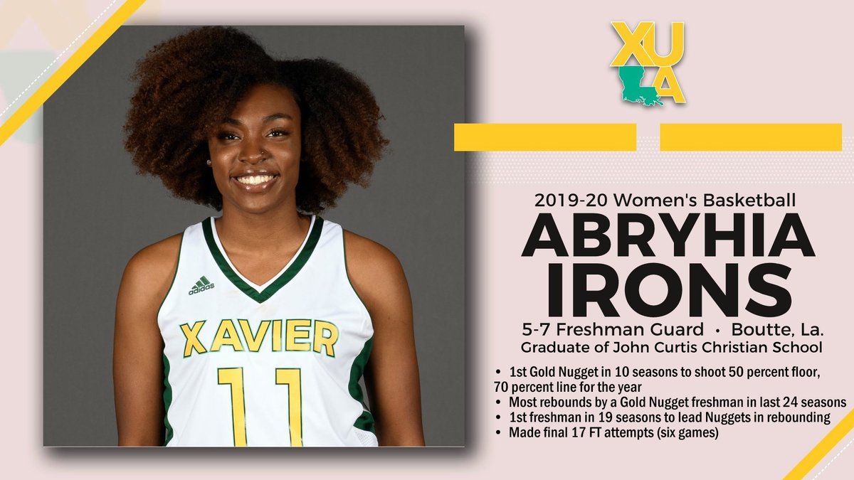 Abryhia Irons was the only freshman on <a href="/GoldnuggetsXU/">XU Womens Basketball</a> this past season — but she didn't play like a freshman.
#TeamGold #HailAllHailXU #NAIADIWBB